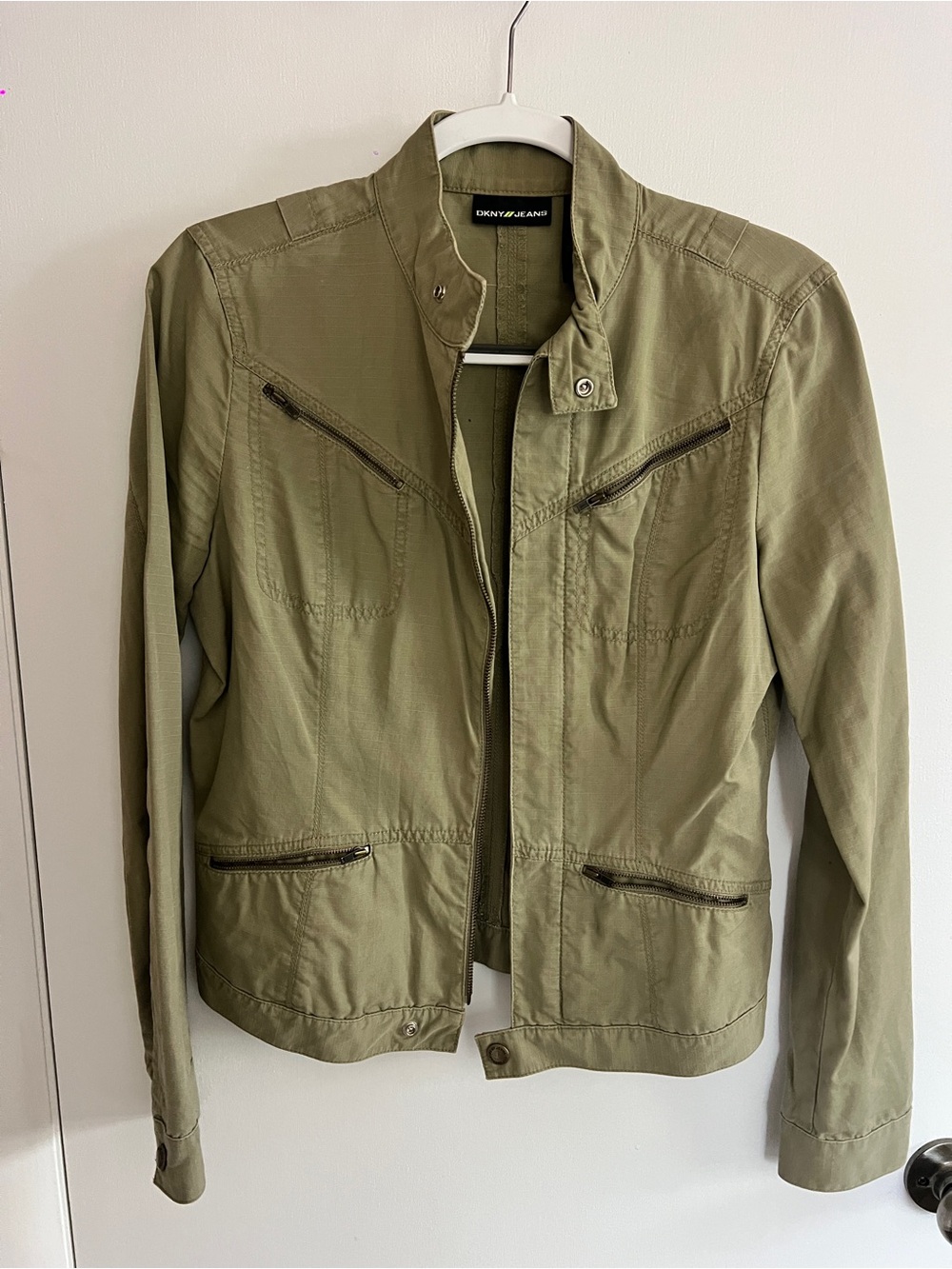 DKNY Olive Green Utility Jacket